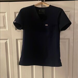 FIGS Technical Collection Women's Navy Scrub Top
